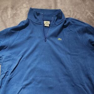 Lacoste Teal Half-Zip Sweatshirt